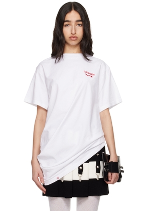 Charles Jeffrey LOVERBOY White Topsy Turvy T-shirt
