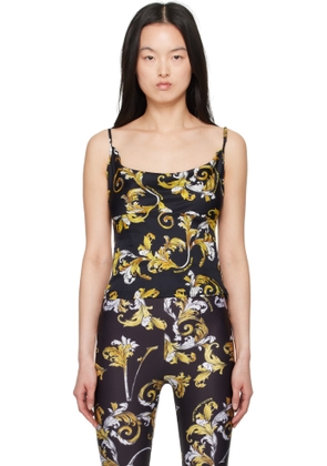 Versace Jeans Couture Balck & Yellow Outline Barocco Camisole