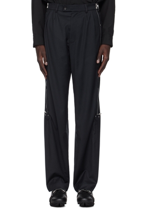 Kiko Kostadinov Navy Knox Zip Trousers