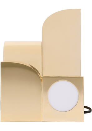 Curves by Sean Brown Gold Kuzco Edition Gypsum Table Lamp