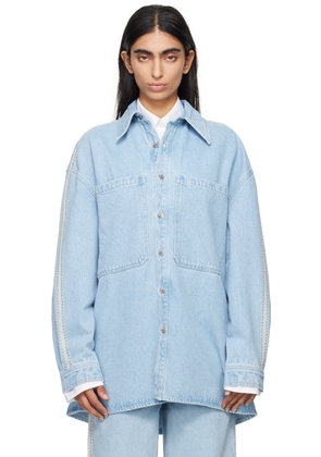 Nanushka Blue Beaux Denim Shirt
