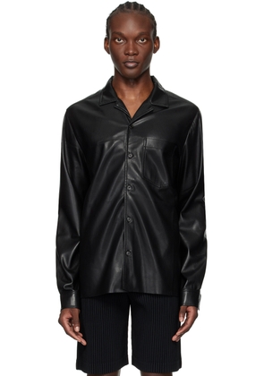 Nanushka Black Duco Vegan Leather Shirt