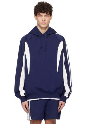 Y-3 Blue Cut Line Hoodie