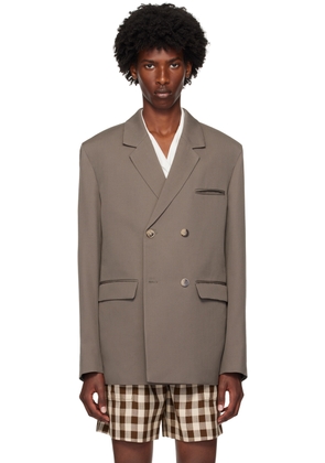 Nanushka Taupe Wool Blazer