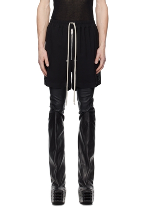 Rick Owens Black Hollywood Bela Boxers Shorts