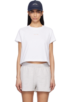 A. P.C. White ASICS Edition Cloud T-shirt