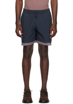 Small Talk Studio Navy Boxer Lining Drawstring Shorts