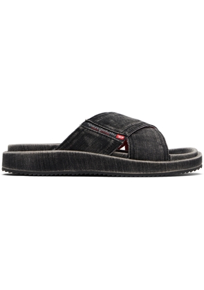 Diesel Black Sa-Slide Cris Cros Sandals