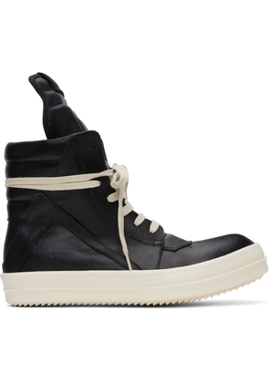 Rick Owens Black Hollywood Geobasket Sneakers