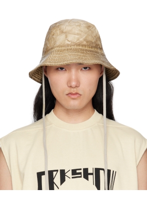 Rick Owens DRKSHDW Beige 'Hollywood' Gilligan Bucket Hat