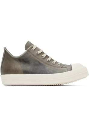 Rick Owens Gray Hollywood Low Sneaks Sneakers