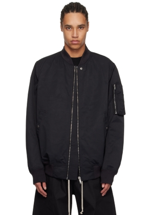 Rick Owens DRKSHDW Black Hollywood Classic Flight Bomber Jacket