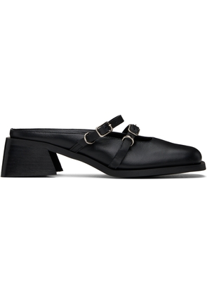 Justine Clenquet Black Andie Mules