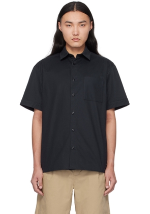 A. P.C. Navy Ross Short-Sleeve Shirt