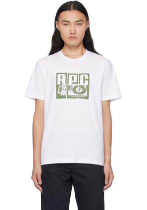 A. P.C. White Platine T-shirt