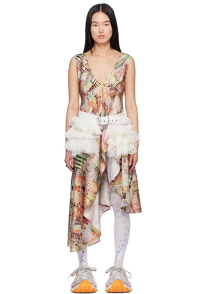 Collina Strada Multicolor Tulip Midi Dress