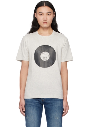 A. P.C. Gray Vinyl T-shirt