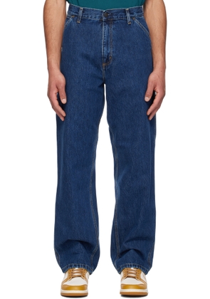 Carhartt Work In Progress Blue Single Knee Jeans