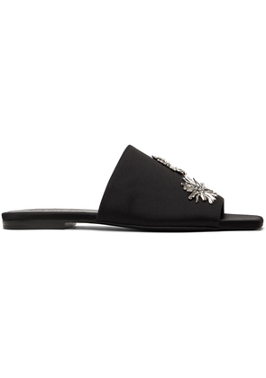 Lanvin Black Satin Sandals