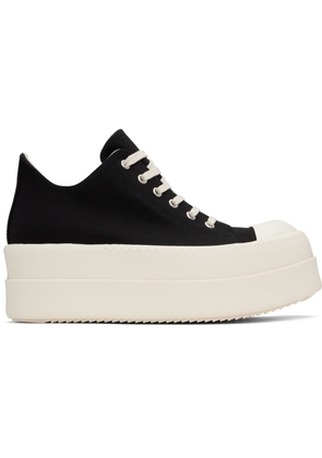 Rick Owens DRKSHDW Black Hollywood Double Bumper Low Sneaks Sneakers