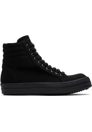 Rick Owens DRKSHDW Black Hollywood Vintage High Sneakers