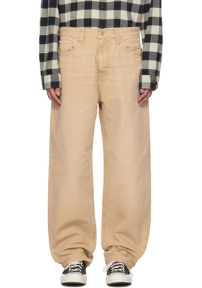 Carhartt Work In Progress Beige Landon Canvas Trousers