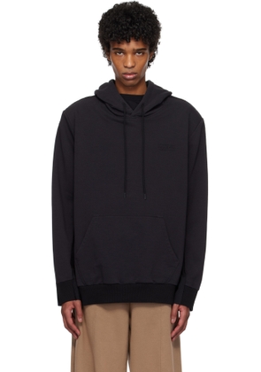 MM6 Maison Margiela Black Paneled Hoodie