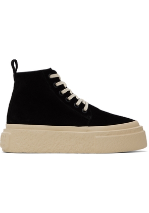 MM6 Maison Margiela Black Suede Sneakers