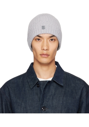 Givenchy Gray Ribbed Beanie