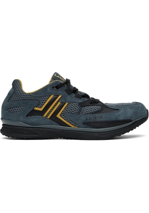 Lanvin Blue & Yellow Meteor Runner Sneakers