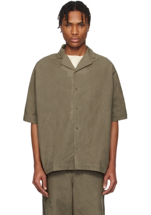 CASEY CASEY Taupe Waga Bowling Shirt
