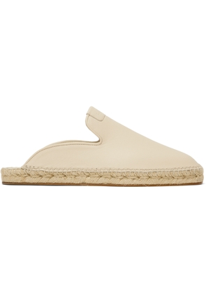 Lanvin Beige Dorma Leather Espadrille Loafers