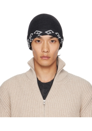 Givenchy Gray Monogram 1972 Reversible Beanie