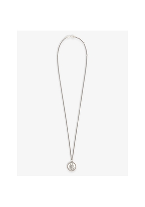 Mens Serge Denimes St Christopher Sterling-Silver Pendant Necklace