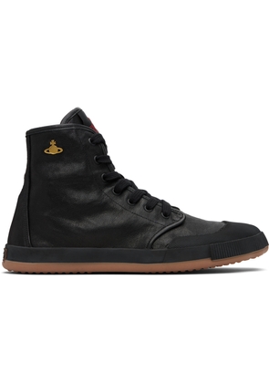Vivienne Westwood Black High-Top Animal Gym Sneakers