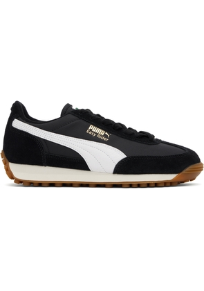 PUMA Black & White Easy Rider Vintage Sneakers