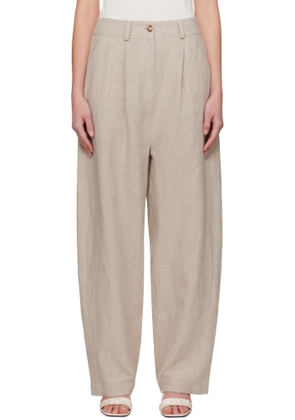 La Collection Beige Sada Trousers