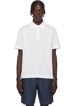 Givenchy White 4G Detail Polo