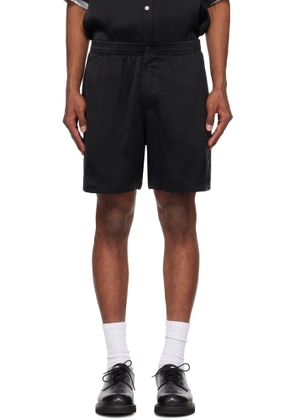 le PÈRE Black Double Pocket Shorts