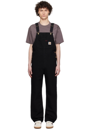 Carhartt Work In Progress Black Bib Overalls
