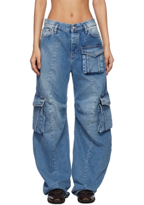 Acne Studios Blue Cargo Jeans