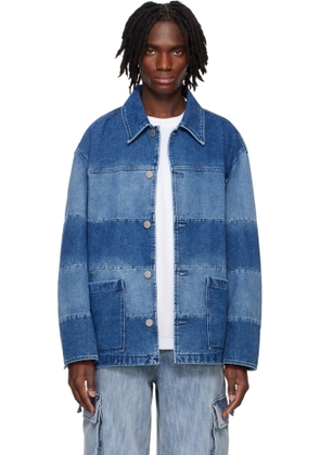 Solid Homme Blue Block Denim Jacket