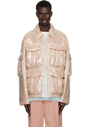 Dries Van Noten Pink Nylon Puffed Jacket