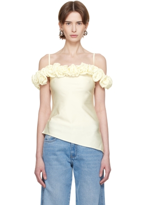 Coperni Off-White Ruffle Blouse