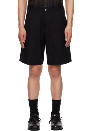 Carhartt Work In Progress Black Double Knee Shorts