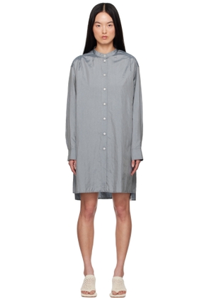 Jil Sander Blue Band Collar Minidress