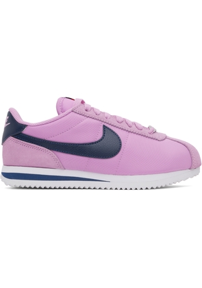 Nike Pink & Navy Cortez Textile Sneakers