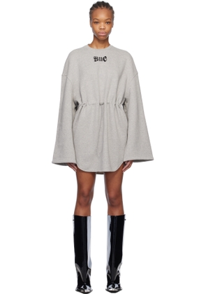 We11done Gray String Mini Dress