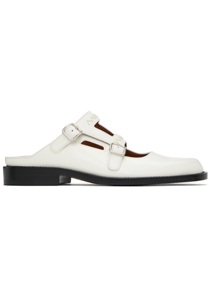 Marni White Bambi 3.0 Double Buckle Loafers
