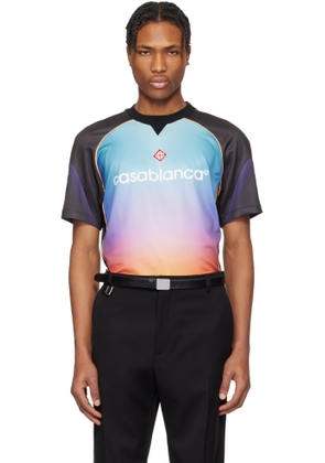 Casablanca Multicolor Gradient Football T-shirt